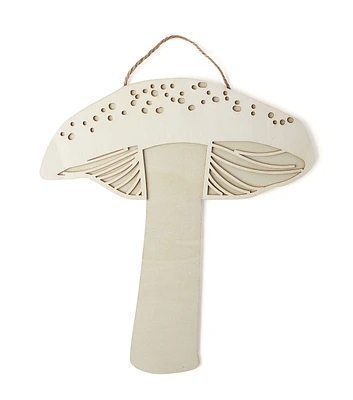 12" Laser Unfinished Wood Layered Mushroom by Place & Time