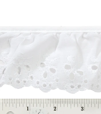 Simplicity Eyelet Floral Trim 2.63''x30'