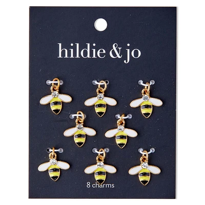 8pk Enamel Bee Charms by hildie & jo