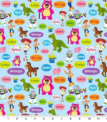 Toy Story Character Brights Disney Cotton Fabric