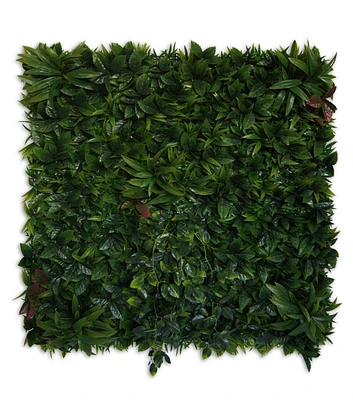 Greensmart 40" x 40" Onyx Faux Green Plant Wall Panel