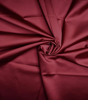 Casa Collection Stretch Shiny Satin Red Dahlia Fashion Fabric