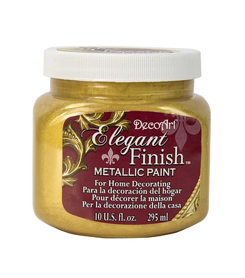 DecoArt Elegant Finish 10 fl. oz Metallic Paint Splendid Gold