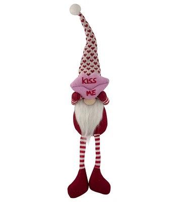 Northlight 23" Sitting Kiss Me Lips Valentine's Day Gnome