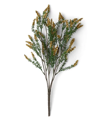 21.5" Christmas Gold Lavender Glitter Bush by Bloom Room