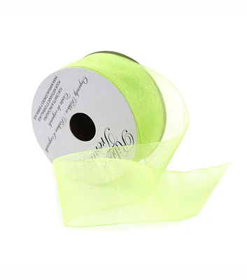 Ribbon Trends Organdy Ribbon 1.5'' Kiwi