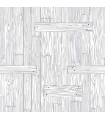 Stitch & Sparkle White Wood Boards Cotton Fabric