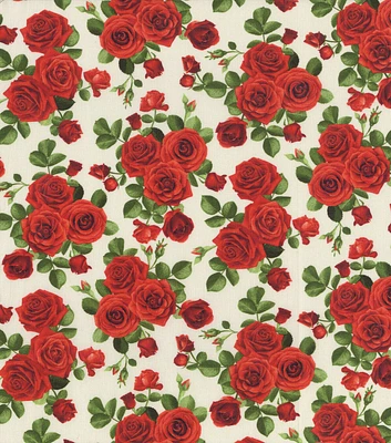 Hi Fashion Rose Bouquets on Premium Cotton Fabric