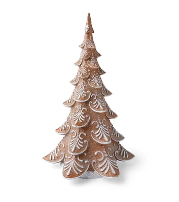 16.5" Christmas LED Gingerbread Tree by Place & Time