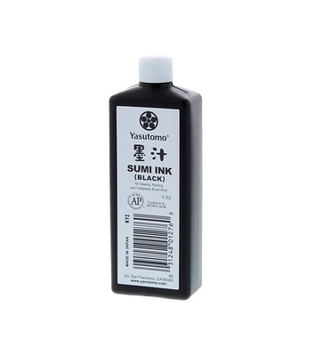 Yasutomo Liquid Sumi Black Ink 2oz