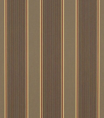 Sunbrella Premium Eastridge Cocoa Awning Stripe Outdoor Fabric