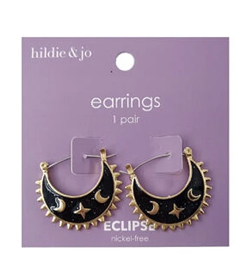 1" Halloween Moon & Stars Earrings by hildie & jo