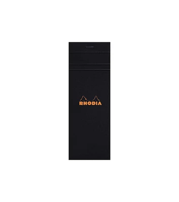 Rhodia 3" x 8.25" Black Staple Bound Graph Sketchbook