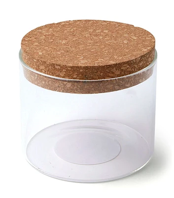 3" Round Glass Jar With Cork Lid by Park Lane