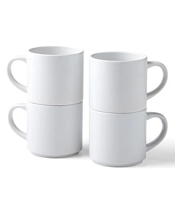 Cricut 10oz White Ceramic Stackable Mug Blanks 4pk