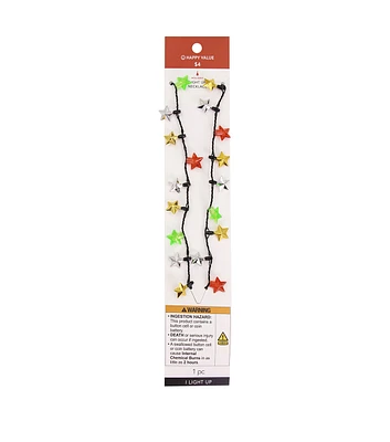 13.5" Christmas Light Up Star Necklace by Happy Value