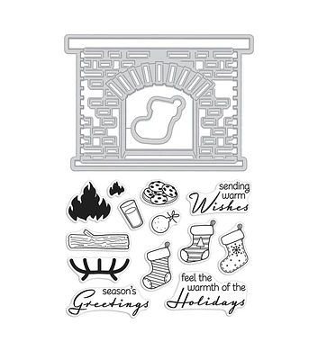 Hero Arts Clear Stamp Set Winter Hearth