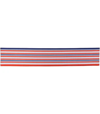 Northlight 71" Patriotic Red  & White Striped Table Runner