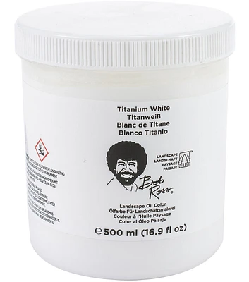 Bob Ross Landscape Oil Paint Jar 500ml White