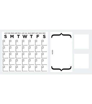 RoomMates Wall Decals Dry Erase Calendar