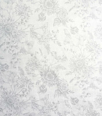 20047692 2 SUNFLOWER TOILE WHT ON WHT