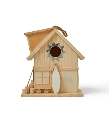 6" Wood Surf Shack Birdhouse by Park Lane