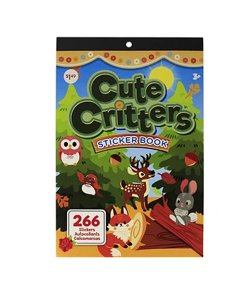 Cute Critters 6" x 9" Sticker Book 266pc