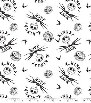 Nightmare Before Christmas King Jack Is Back Cotton Fabric