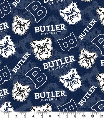 Butler University Bulldogs Cotton Fabric Tone On Tone