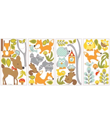 RoomMates Peel & Stick Wall Decals Woodland Fox & Friends