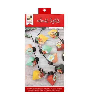 DCWV 75ct Christmas Lights Advent Calendar Kit