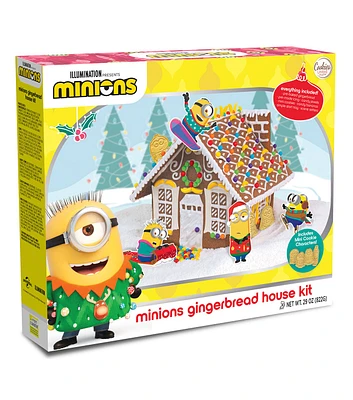 6pc Christmas Minions Gingerbread House Kit