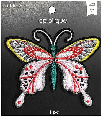 3.5" Vibrant Butterfly Applique by hildie & jo