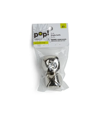 38mm Silver Jingle Bells 2pk by POP!