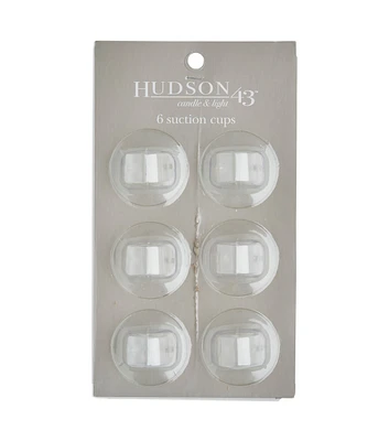 6pk Flameless Taper Candle Suction Cups by Hudson 43