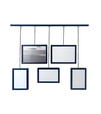 5ct Hanging Black Metal Chain Gallery Frame Set by Place & Time