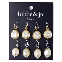 8ct Silver & Gold Pearl Charms by hildie & jo