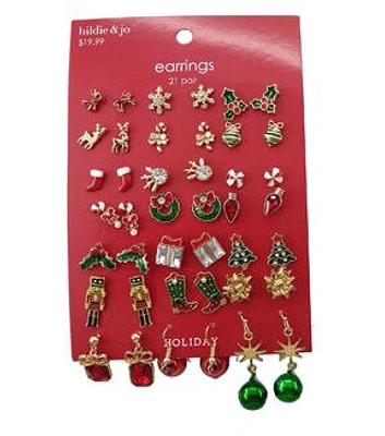 21ct Holiday Theme Icon Earrings by hildie & jo