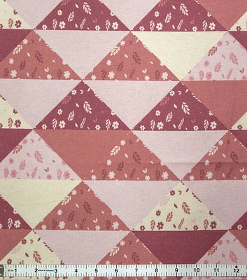 Super Snuggle Pretty Floral Block Flannel Fabric