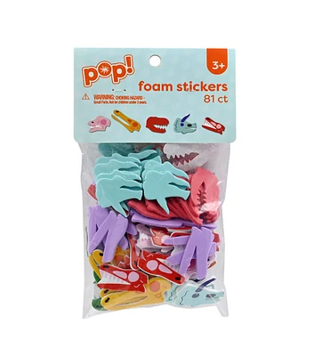 81pc Dino Bones Foam Stickers by POP!