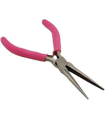 Long Flat Nose Pliers with Soft Grip Handle