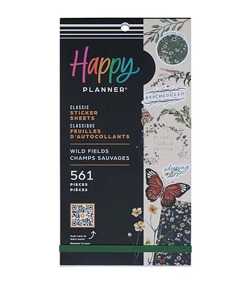 Happy Planner 561pc Wild Fields 30 Sheets Value Pack Stickers