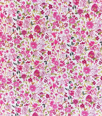 Pink Mini Scattered Floral Quilt Cotton Fabric by Keepsake Calico