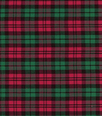 Red & Green Plaid Cotton Fabric by Keepsake Calico