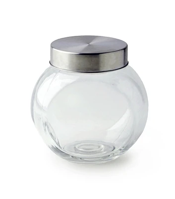 5" Round Tilted Glass Jar With Lid by Park Lane