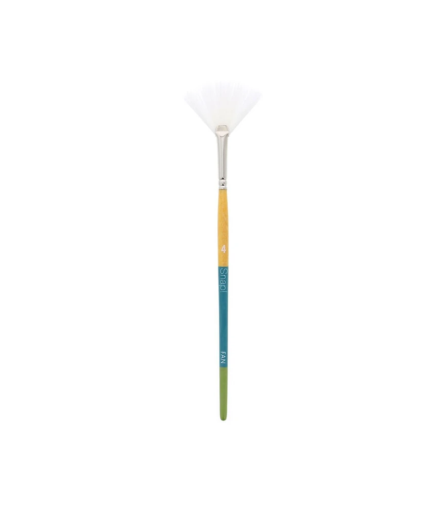 Princeton Snap! Fan Brush with White Taklon Bristles Size 4