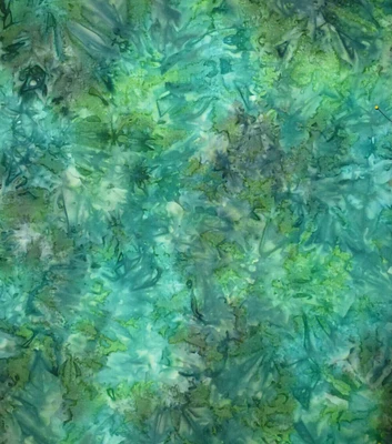 Green Marble Batik Cotton Fabric