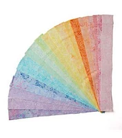 2.5" Pastel Batik Cotton Fabric Strips 40pc