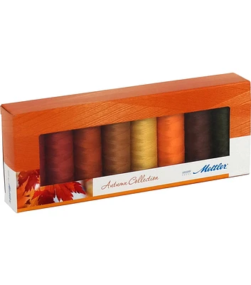 Mettler Silk Finish Cotton Thread Gift Pack Autumn 8pk