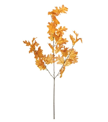 33" Orange Oak Leaf Branch by Bloom Room